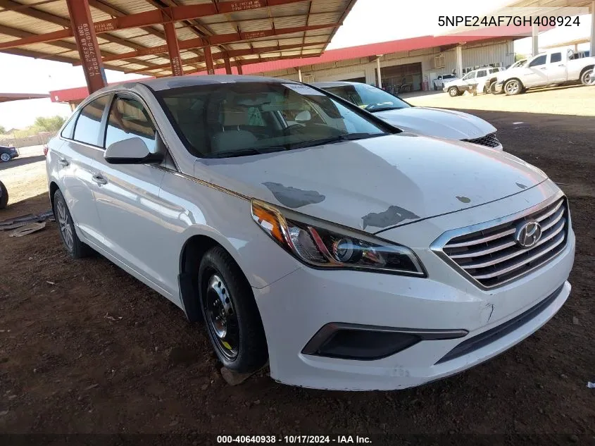 5NPE24AF7GH408924 2016 Hyundai Sonata Se