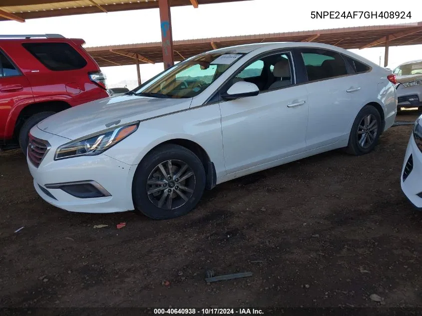 5NPE24AF7GH408924 2016 Hyundai Sonata Se