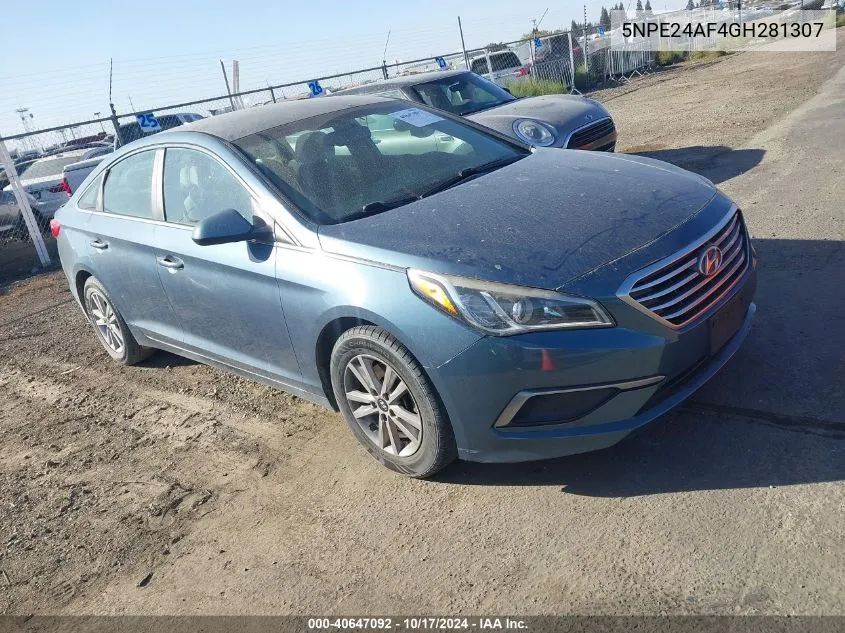 2016 Hyundai Sonata Se VIN: 5NPE24AF4GH281307 Lot: 40647092