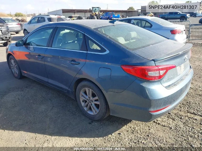 5NPE24AF4GH281307 2016 Hyundai Sonata Se