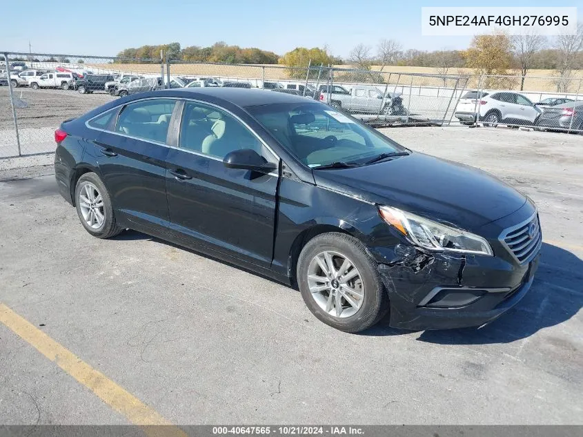 2016 Hyundai Sonata Se VIN: 5NPE24AF4GH276995 Lot: 40647565