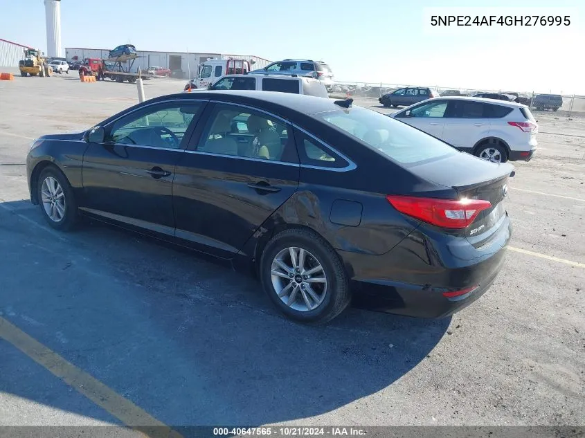 2016 Hyundai Sonata Se VIN: 5NPE24AF4GH276995 Lot: 40647565