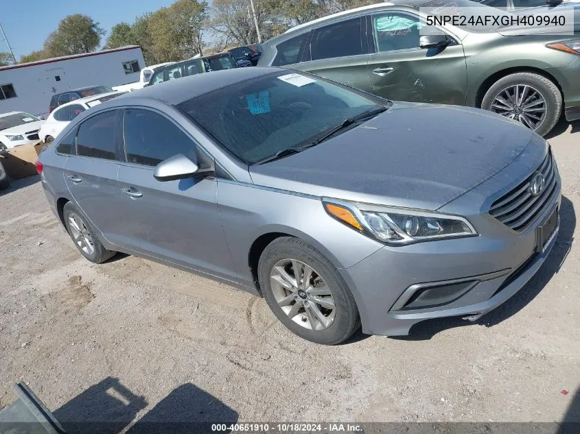 5NPE24AFXGH409940 2016 Hyundai Sonata