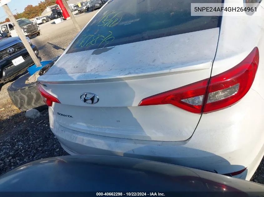 5NPE24AF4GH264961 2016 Hyundai Sonata Se