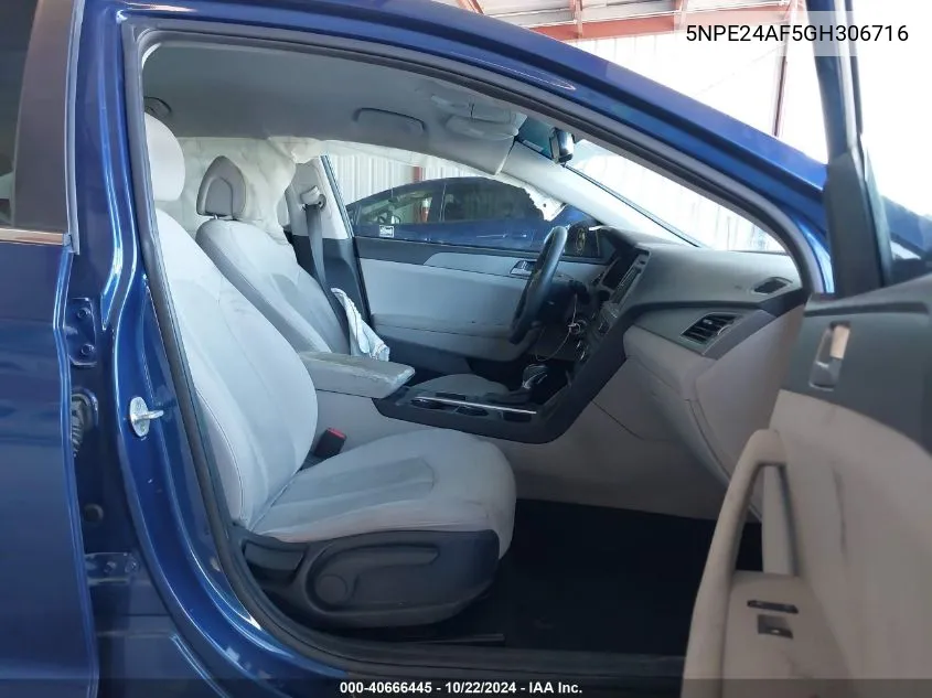 5NPE24AF5GH306716 2016 Hyundai Sonata Se