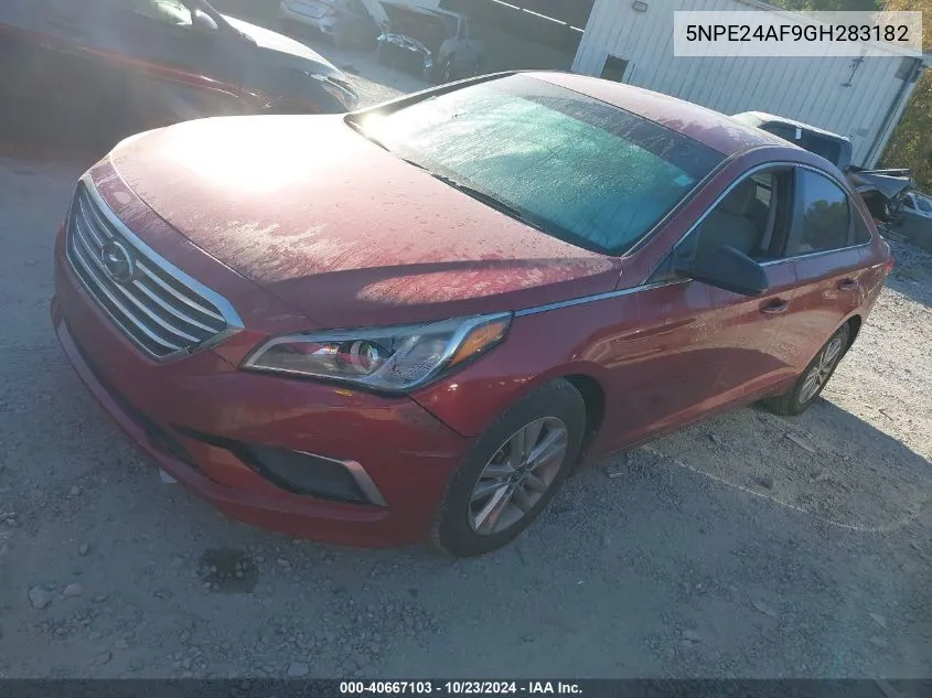 2016 Hyundai Sonata Se VIN: 5NPE24AF9GH283182 Lot: 40667103