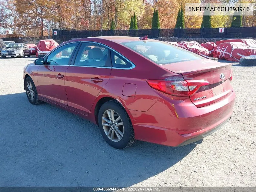 5NPE24AF6GH393946 2016 Hyundai Sonata