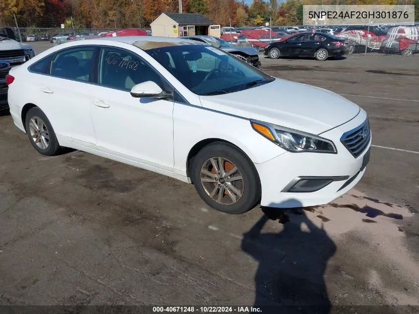 2016 Hyundai Sonata Se VIN: 5NPE24AF2GH301876 Lot: 40671248