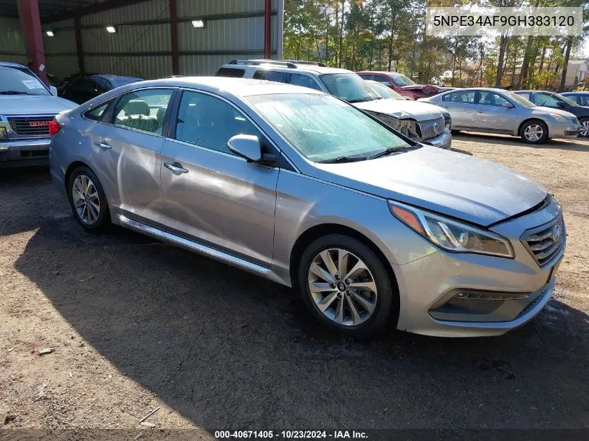 5NPE34AF9GH383120 2016 Hyundai Sonata Sport