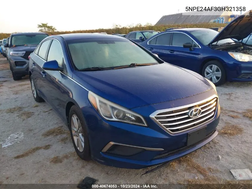 5NPE24AF3GH321358 2016 Hyundai Sonata Se