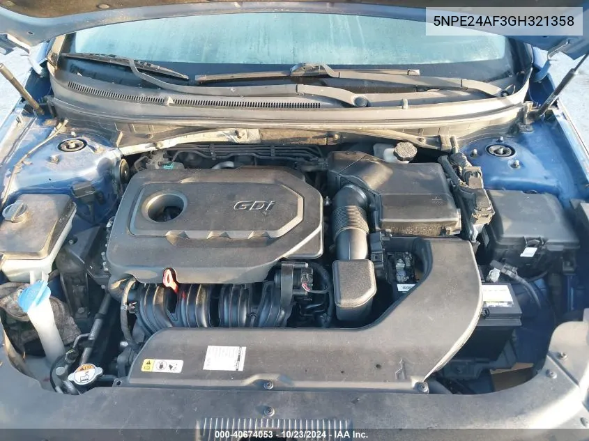 5NPE24AF3GH321358 2016 Hyundai Sonata Se