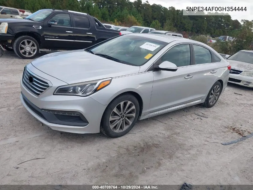 2016 Hyundai Sonata Sport VIN: 5NPE34AF0GH354444 Lot: 40709764