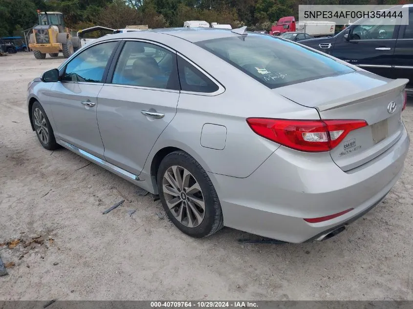 2016 Hyundai Sonata Sport VIN: 5NPE34AF0GH354444 Lot: 40709764