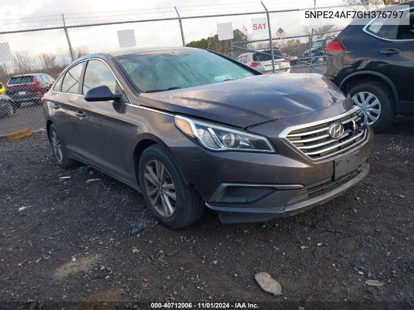 2016 Hyundai Sonata Se VIN: 5NPE24AF7GH376797 Lot: 40712006