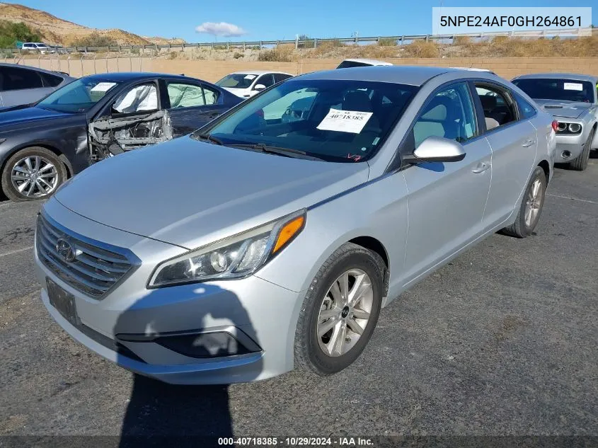 2016 Hyundai Sonata Se VIN: 5NPE24AF0GH264861 Lot: 40718385