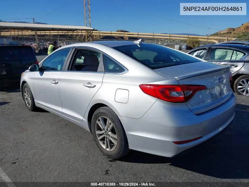 2016 Hyundai Sonata Se VIN: 5NPE24AF0GH264861 Lot: 40718385