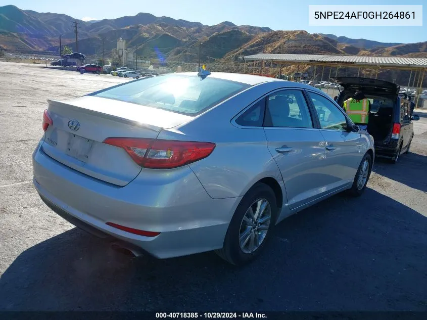 2016 Hyundai Sonata Se VIN: 5NPE24AF0GH264861 Lot: 40718385