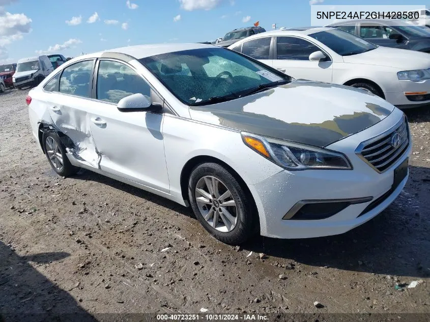 2016 Hyundai Sonata Se VIN: 5NPE24AF2GH428580 Lot: 40723251