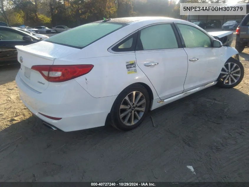 5NPE34AF0GH307379 2016 Hyundai Sonata Limited