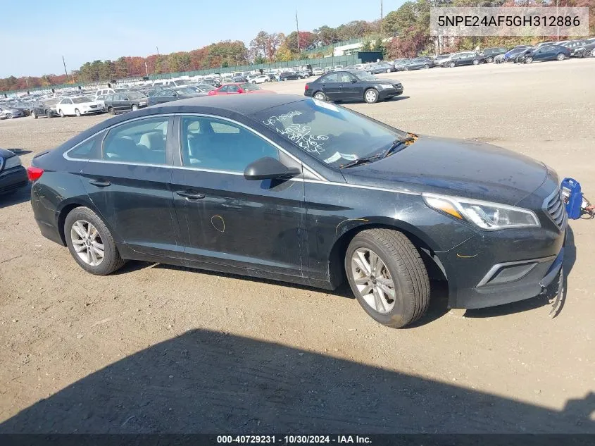 5NPE24AF5GH312886 2016 Hyundai Sonata Se