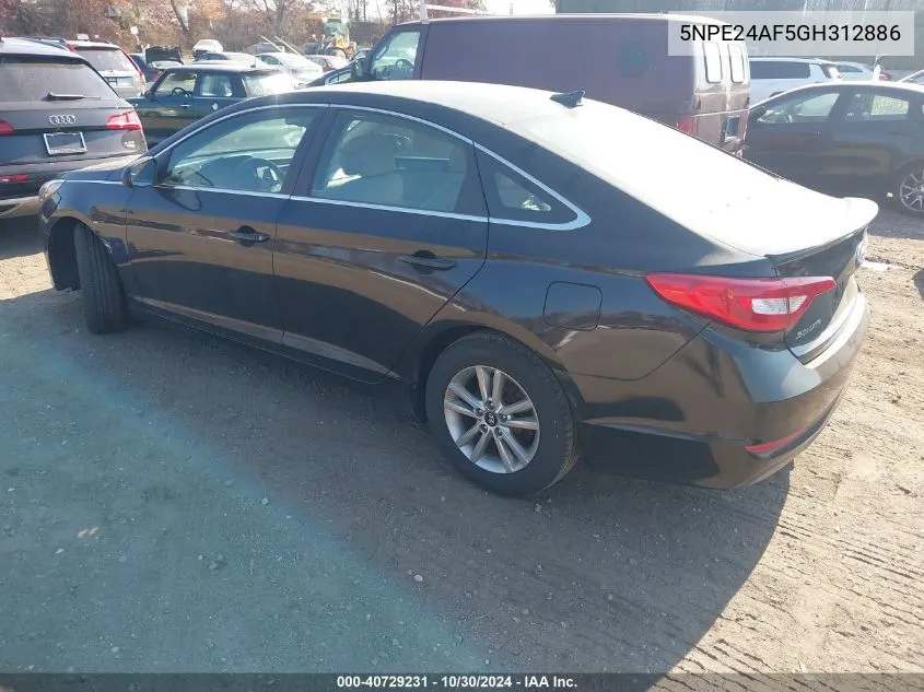 5NPE24AF5GH312886 2016 Hyundai Sonata Se