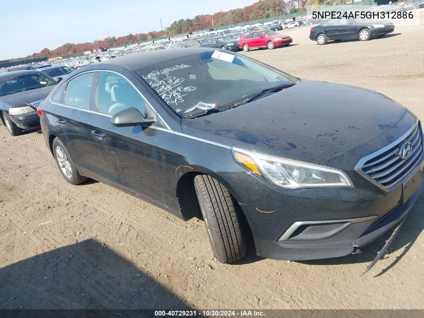 2016 Hyundai Sonata Se VIN: 5NPE24AF5GH312886 Lot: 40729231