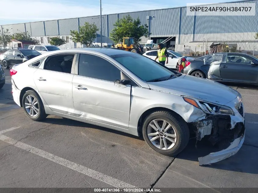 2016 Hyundai Sonata Se VIN: 5NPE24AF9GH384707 Lot: 40741366