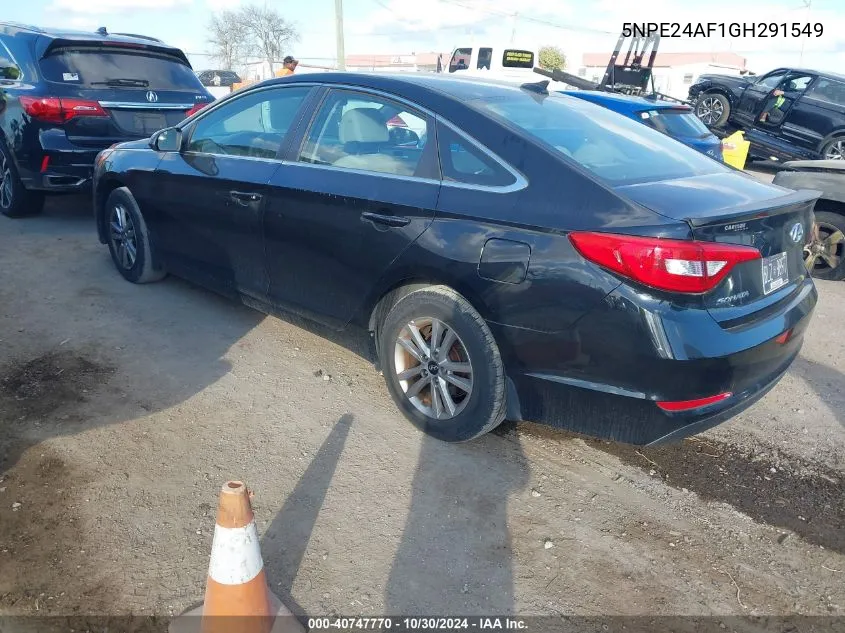 2016 Hyundai Sonata Se VIN: 5NPE24AF1GH291549 Lot: 40747770