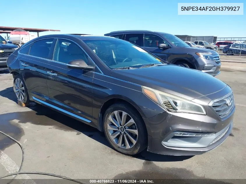 2016 Hyundai Sonata Sport VIN: 5NPE34AF2GH379927 Lot: 40766823