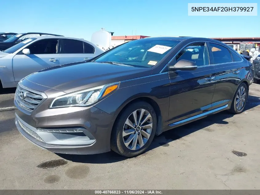 2016 Hyundai Sonata Sport VIN: 5NPE34AF2GH379927 Lot: 40766823