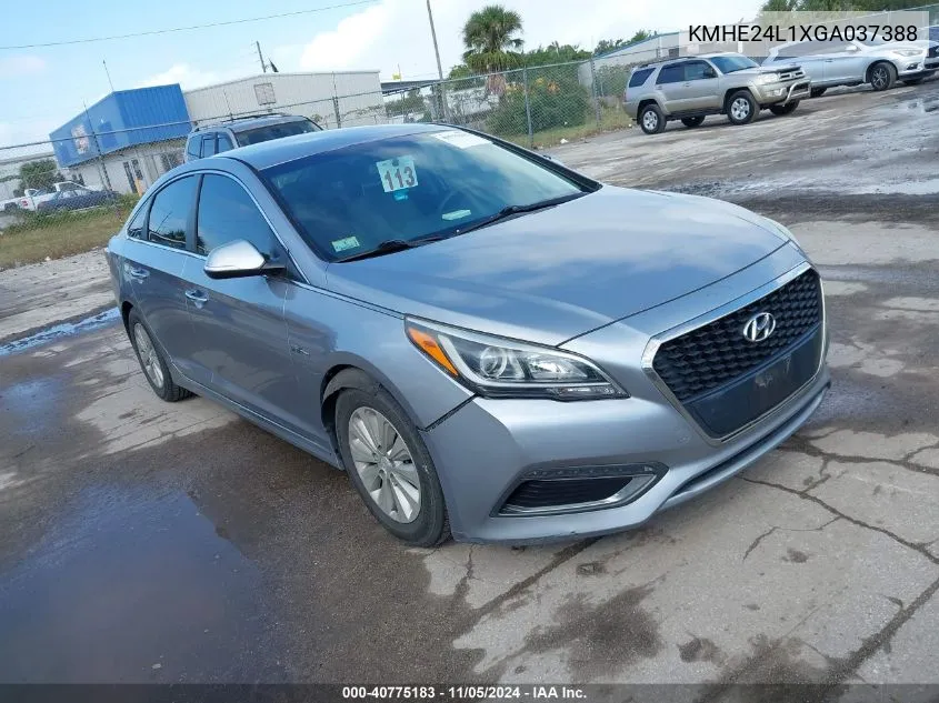 2016 Hyundai Sonata Hybrid Se VIN: KMHE24L1XGA037388 Lot: 40775183