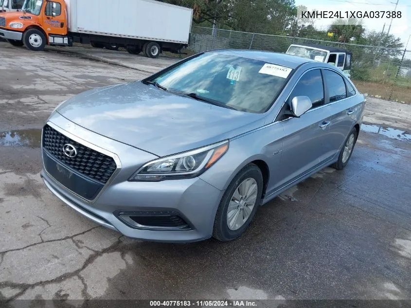 2016 Hyundai Sonata Hybrid Se VIN: KMHE24L1XGA037388 Lot: 40775183