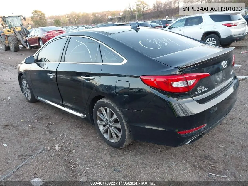 2016 Hyundai Sonata Sport/Limited VIN: 5NPE34AFAGH301023 Lot: 40778922