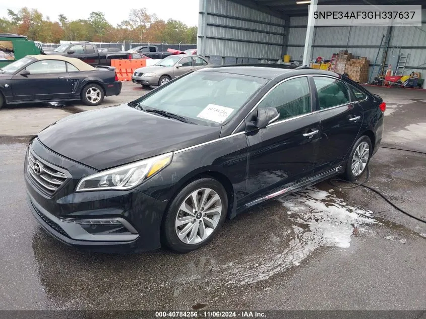 2016 Hyundai Sonata Sport VIN: 5NPE34AF3GH337637 Lot: 40784256