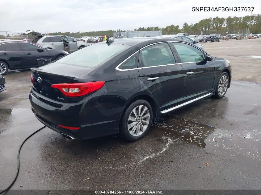 2016 Hyundai Sonata Sport VIN: 5NPE34AF3GH337637 Lot: 40784256