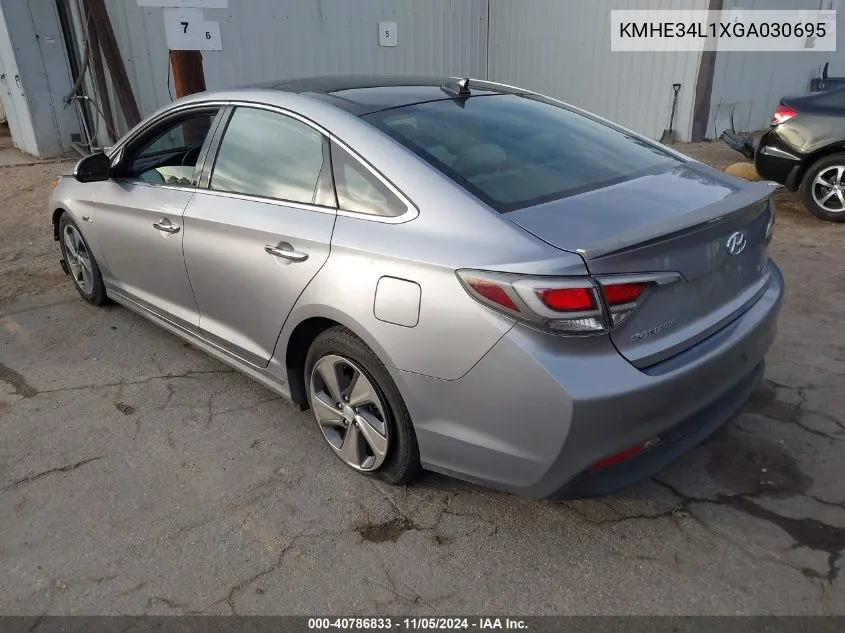 2016 Hyundai Sonata Hybrid Limited VIN: KMHE34L1XGA030695 Lot: 40786833