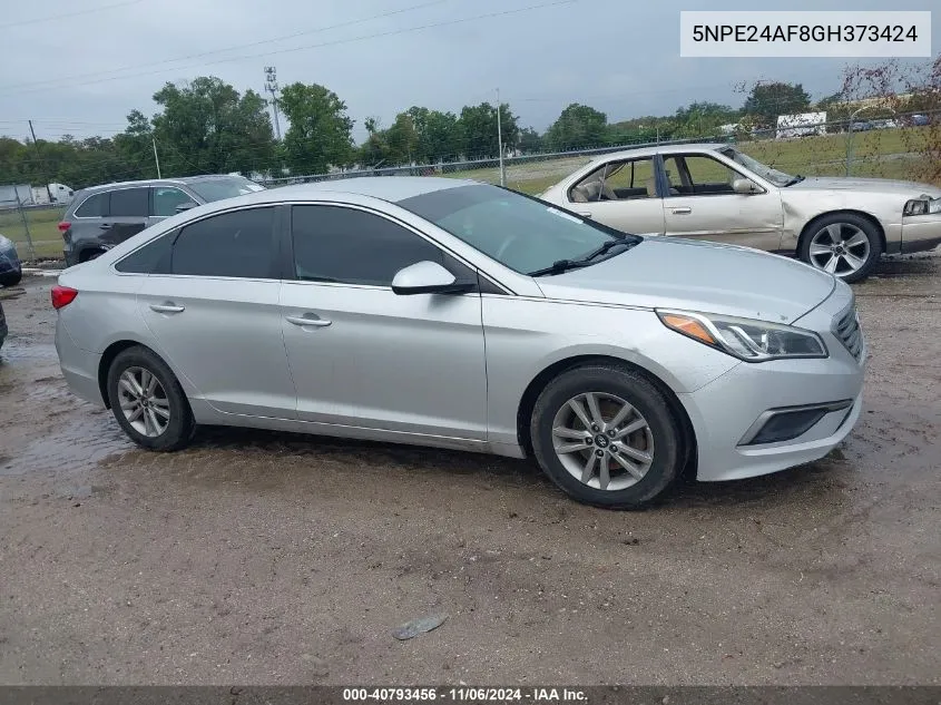 2016 Hyundai Sonata Se VIN: 5NPE24AF8GH373424 Lot: 40793456