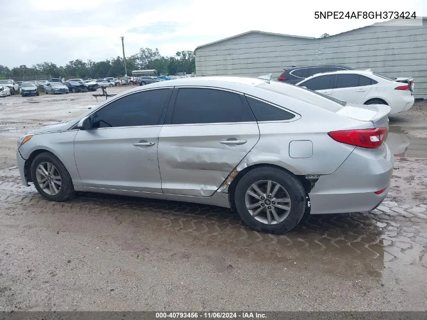 2016 Hyundai Sonata Se VIN: 5NPE24AF8GH373424 Lot: 40793456