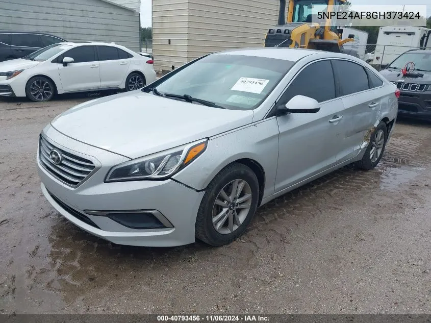 2016 Hyundai Sonata Se VIN: 5NPE24AF8GH373424 Lot: 40793456