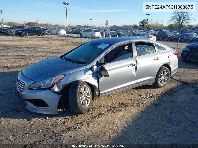 2016 Hyundai Sonata Se VIN: 5NPE24AF9GH388675 Lot: 40794052