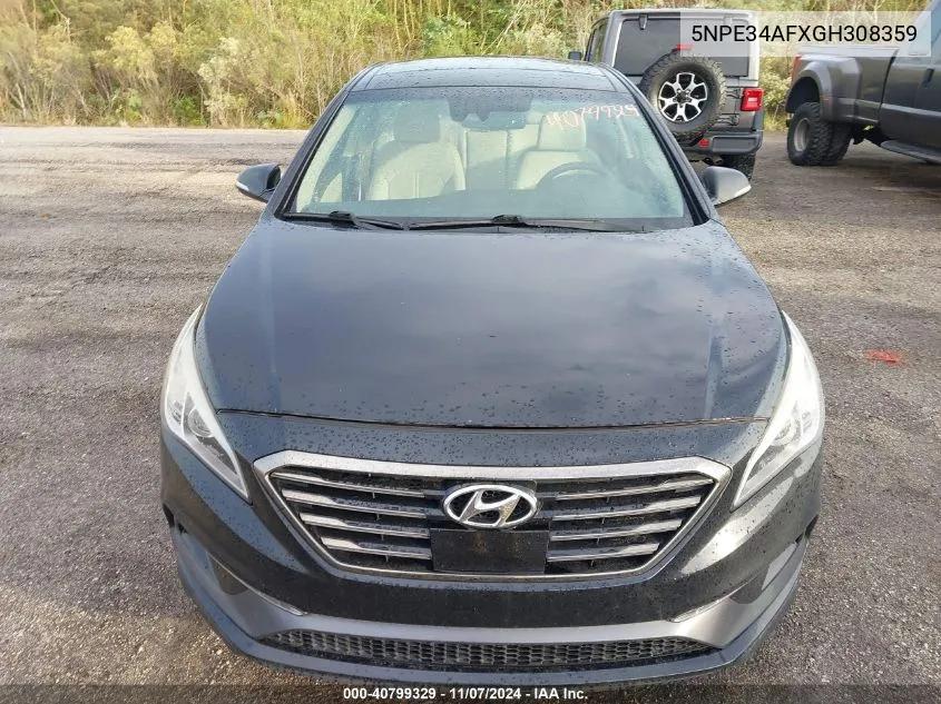 2016 Hyundai Sonata Limited VIN: 5NPE34AFXGH308359 Lot: 40799329