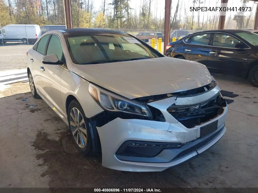 2016 Hyundai Sonata Limited VIN: 5NPE34AFXGH414973 Lot: 40806896