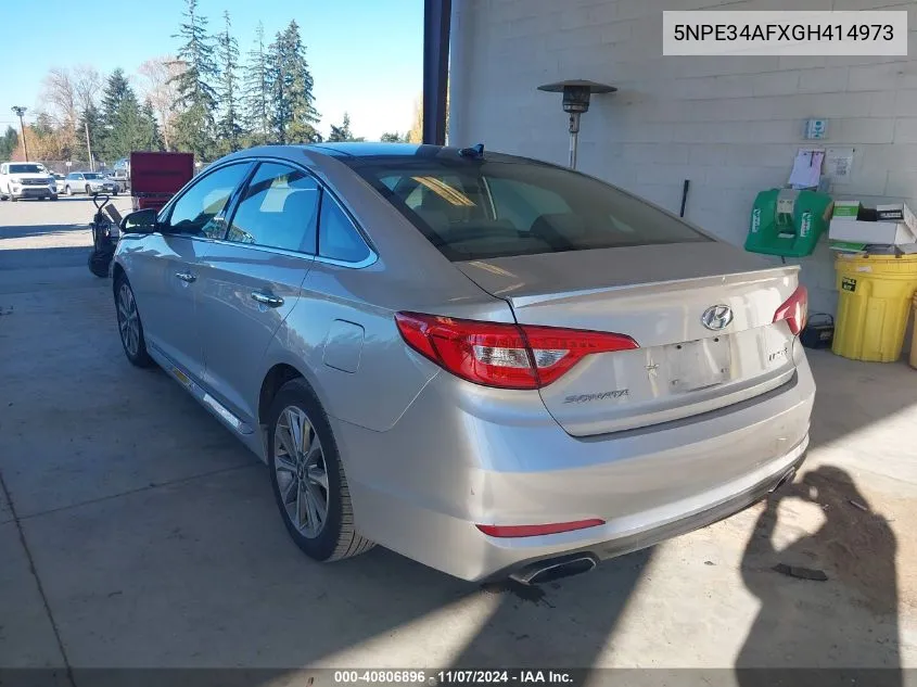 2016 Hyundai Sonata Limited VIN: 5NPE34AFXGH414973 Lot: 40806896