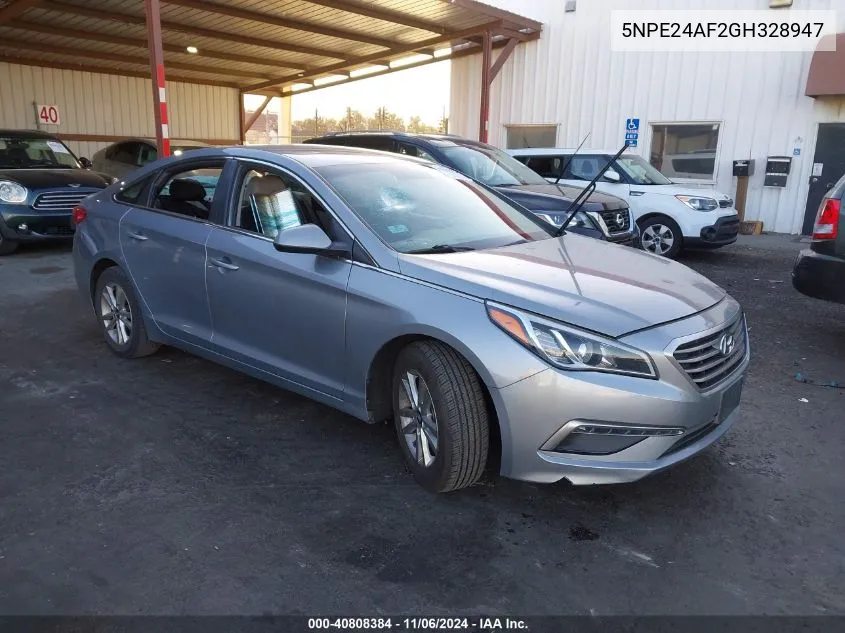 2016 Hyundai Sonata Se VIN: 5NPE24AF2GH328947 Lot: 40808384