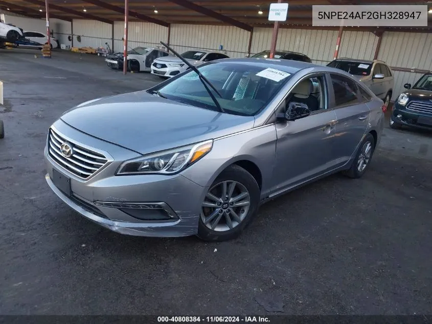 2016 Hyundai Sonata Se VIN: 5NPE24AF2GH328947 Lot: 40808384