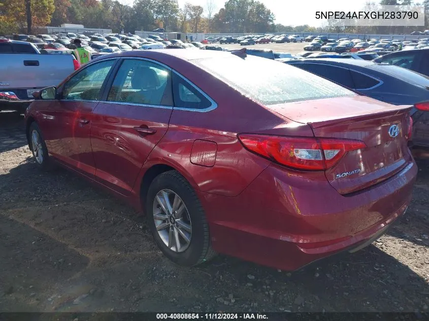 2016 Hyundai Sonata Se VIN: 5NPE24AFXGH283790 Lot: 40808654