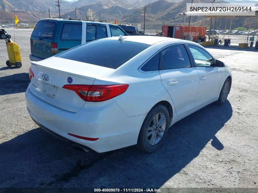 5NPE24AF2GH269544 2016 Hyundai Sonata Se