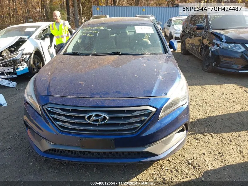 2016 Hyundai Sonata Sport VIN: 5NPE34AF7GH424487 Lot: 40812554