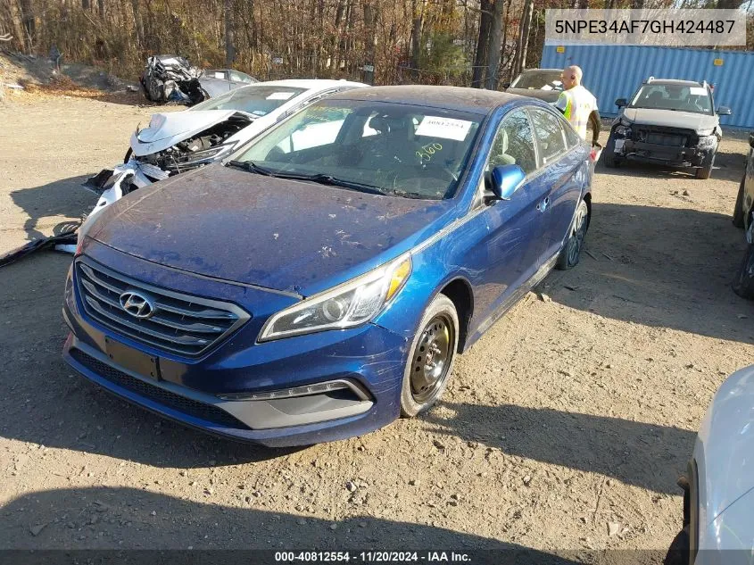 2016 Hyundai Sonata Sport VIN: 5NPE34AF7GH424487 Lot: 40812554