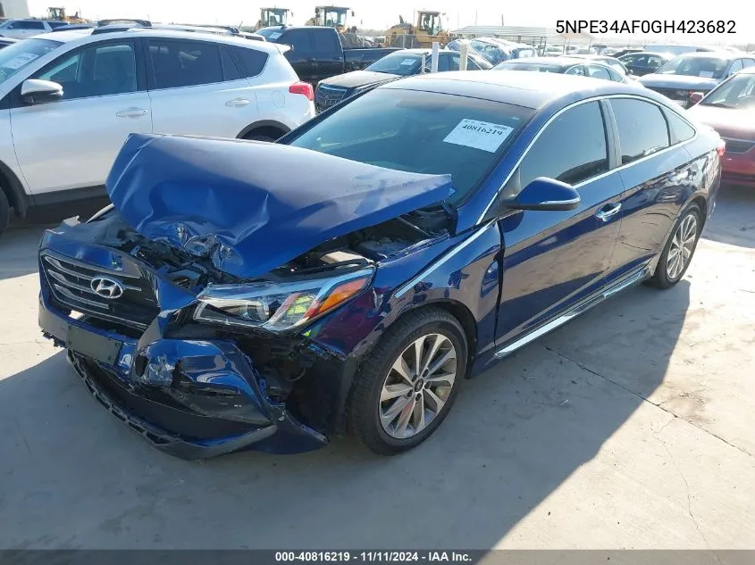 5NPE34AF0GH423682 2016 Hyundai Sonata Sport